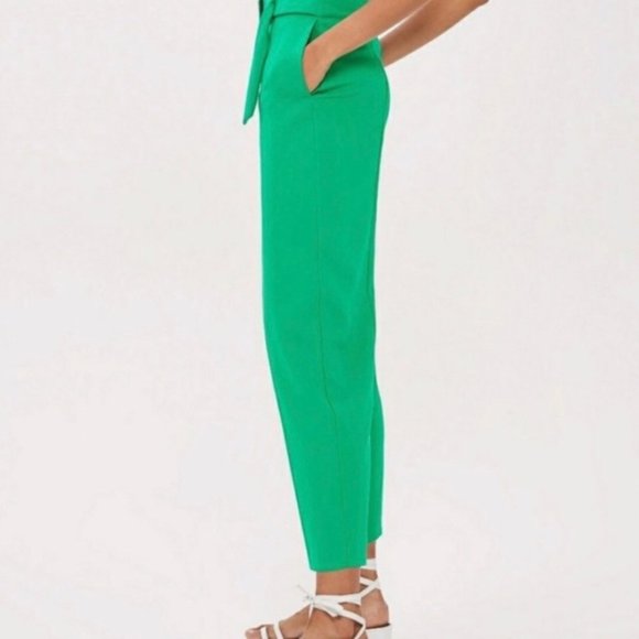 TOPSHOP Tapered Leg HIGH WAIST Trousers Size 4 - Picture 3 of 5